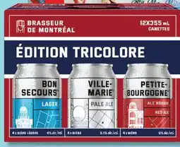IGA BRASSEUR DE MONTRÉAL ÉDITION TRICOLORE BEER offer