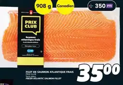 IGA PRIX CLUB FRESH ATLANTIC SALMON FILLET offer