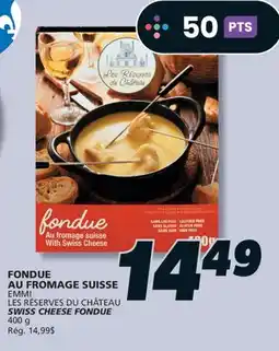 IGA EMMI LES RÉSERVES DU CHÂTEAU SWISS CHEESE FONDUE offer