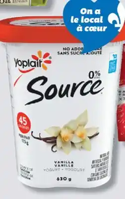 IGA YOPLAIT SOURCE YOGOURT offer