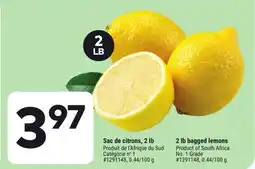 Giant Tiger 2 lb bagged lemons offer