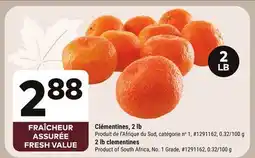 Giant Tiger 2 lb clementines offer