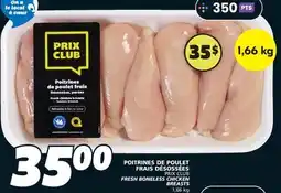 IGA PRIX CLUB FRESH BONELESS CHICKEN BREASTS offer