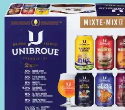 IGA UNIBROUE MIXTE BEER offer