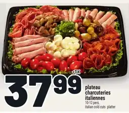 Metro PLATEAU CHARCUTERIES ITALIENNES | ITALIAN COLD CUTS PLATTER offer