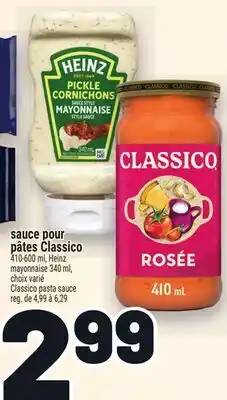 Metro SAUCE POUR PÂTES CLASSICO | CLASSICO PASTA SAUCE offer