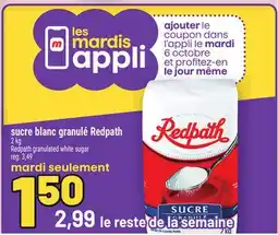 Metro sucre blanc granule Redpath | Redpath granulated white sugar offer