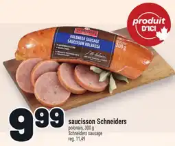 Metro SAUCISSON SCHNEIDERS | SCHNEIDERS SAUSAGE offer