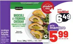 Metro ESCALOPES DE POULET SELECTION | SELECTION FROZEN CHICKEN CUTLETS offer