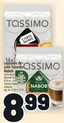 Metro CAPSULES DE CAFÉ TASSIMO NABOB | TASSIMO NABOB COFFEE CAPSULES offer