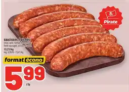 Metro SAUCISSES FRAÎCHES | FRESH SAUSAGES offer