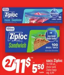 Metro SACS ZIPLOC | ZIPLOC BAGS offer