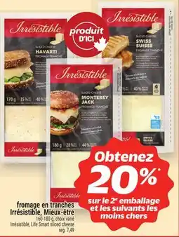 Metro FROMAGE EN TRANCHES IRRESISTIBLE offer
