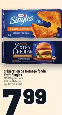 Metro PRÉPARATION DE FROMAGE FONDU KRAFT SINGLES | KRAFT SLICED CHEESE offer