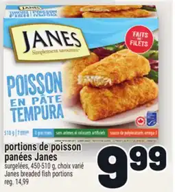 Metro PORTIONS DE POISSON PANÉES JANES | JANES BREADED FISH PORTIONS offer