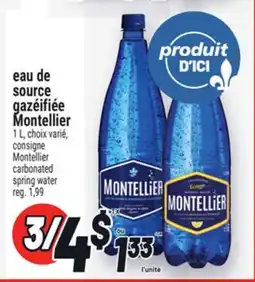 Metro EAU DE SOURCE GAZÉIFIÉE MONTELLIER | MONTELLIER CARBONATED SPRING WATER offer