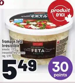 Metro FROMAGE FETA IRRÉSISTIBLE ÉMIETTÉ | IRRÉSISTIBLE FETA CHEESE offer