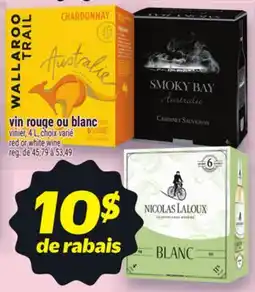 Metro VIN ROUGE OU BLANC | RED OR WHITE WINE offer