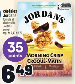 Metro CÉRÉALES JORDANS | JORDANS CEREAL offer