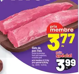 Metro FILETS DE PORC FRAIS | FRESH PORK TENDERLOINS offer