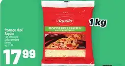 Metro FROMAGE RÂPÉ SAPUTO | SAPUTO SHREDDED CHEESE offer