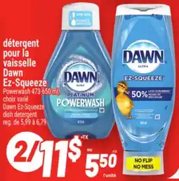 Metro DÉTERGENT POUR LA VAISSELLE DAWN EZ-SQUEEZE | DAWN EZ-SQUEEZE DISH DETERGENT offer