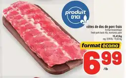 Metro CÔTES DE DOS DE PORC FRAIS | FRESH PORK BACK RIBS, ECONOMIC PACK offer