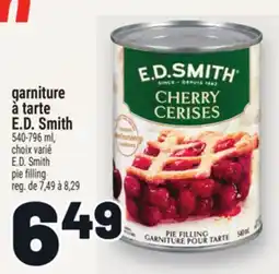 Metro GARNITURE À TARTE E.D.SMITH | E.D.SMITH PIE FILLING offer
