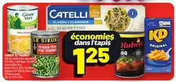Metro CATELLI CLASSIC SPAGHETTINI, SAUCE ST-HUBERT, LE SIEUR FLEUR DE SEL POUR POÊLER, HUBERT BBQ offer