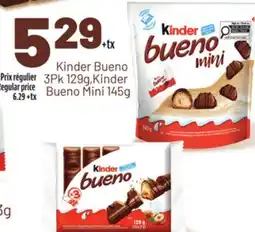 Metro KINDER BUENO 3PK 129G, KINDER BUENO MINI 145G offer