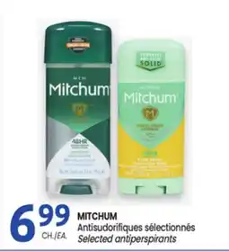 Uniprix MITCHUM Antisudorifiques sélectionnés/Selected antiperspirants offer
