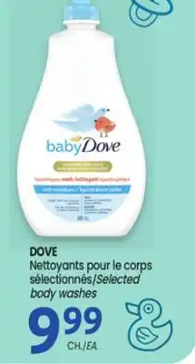 Uniprix DOVE Nettoyants pour le corps sélectionnés/Selected body washes offer