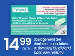 Uniprix Soulagement des douleurs musculaires et dorsales/Muscle and back pain relief, 40 offer