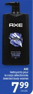 Uniprix AXE Nettoyants pour le corps sélectionnés / Selected body washes offer