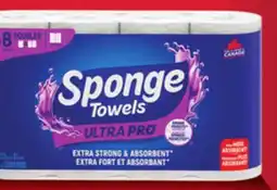 Uniprix SPONGETOWELS Essuie-tout Rouleaux géants/ Paper towels Giant rolls, 4 offer