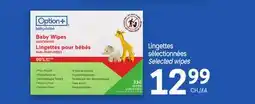 Uniprix OPTION+ Lingettes sélectionnées/Selected wipes offer