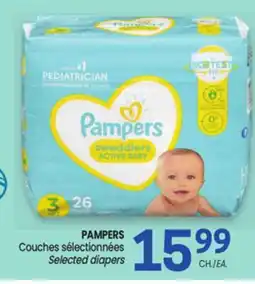Uniprix PAMPERS Couches sélectionnées/Selected diapers offer