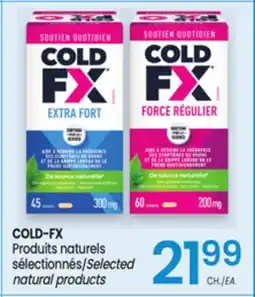 Uniprix COLD-FX Produits naturels sélectionnés/Selected natural products offer