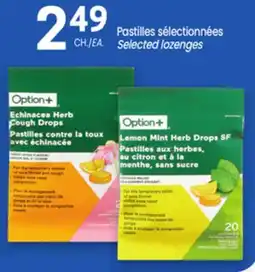 Uniprix Option+ Pastilles sélectionnées/Selected lozenges offer
