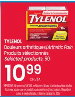 Uniprix TYLENOL Douleurs arthritiques/Arthritic Pain offer