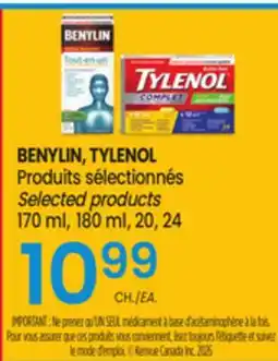 Uniprix BENYLIN, TYLENOL Produits sélectionnés/Selected products offer