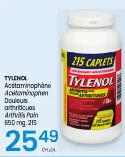 Uniprix TYLENOL Douleurs arthritiques / arthritiques Arthritis Pain offer