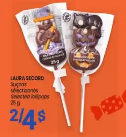 Uniprix LAURA SECORD Suçons sélectionnés/Selected lollipops offer