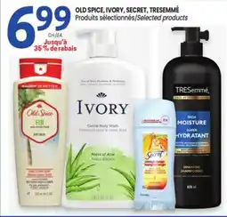 Uniprix OLD SPICE, IVORY, SECRET, TRESEMMÉ Produits sélectionnés / Selected products offer