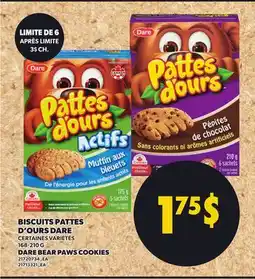 Provigo BISCUITS PATTES D'OURS DARE | DARE BEAR PAWS COOKIES offer