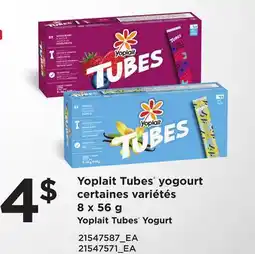 Provigo YOPLAIT TUBES YOGOURT, 8 X 56 G | YOPLAIT TUBES YOGURT offer