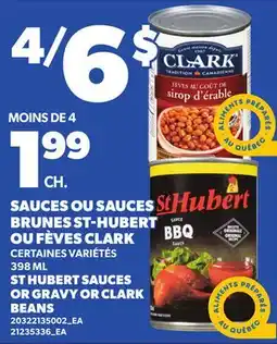 Provigo SAUCES OU SAUCES BRUNES ST-HUBERT OU FÈVES CLARK, 398 ML | ST HUBERT SAUCES OR GRAVY OR CLARK BEANS offer