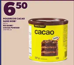 Provigo POUDRE DE CACAO SANS NOM , 227 G | NO NAME COCOA POWDER offer