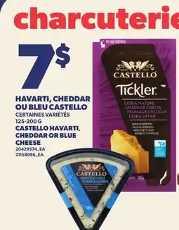 Provigo HAVARTI, CHEDDAR OU BLEU CASTELLO | CASTELLO HAVARTI, CHEDDAR OR BLUE CHEESE offer