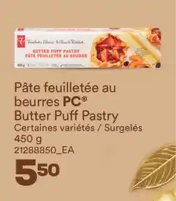 Provigo PÂTE FEUILLETÉE AU BEURRES PC BUTTER PUFF PASTRY offer
